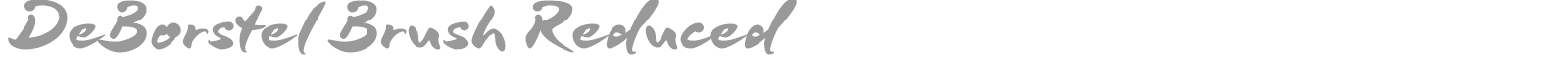 DeBorstel Brush font preview
